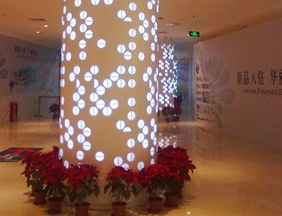 商場镂空包柱鋁單闆